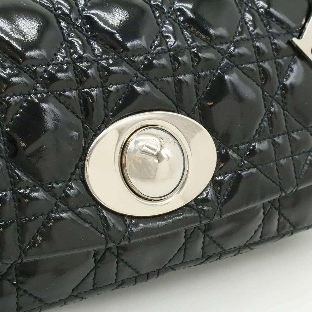 CHRISTIAN DIOR Black Leather Shoulder Bag - Picture 10 of 10